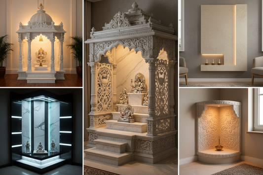 Transform Your Home with These 5 Stunning Marble Pooja Mandir Designs