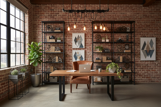 Transform Your Industrial Home Office: 6 Creative Ideas to Add Style and Visual Interest