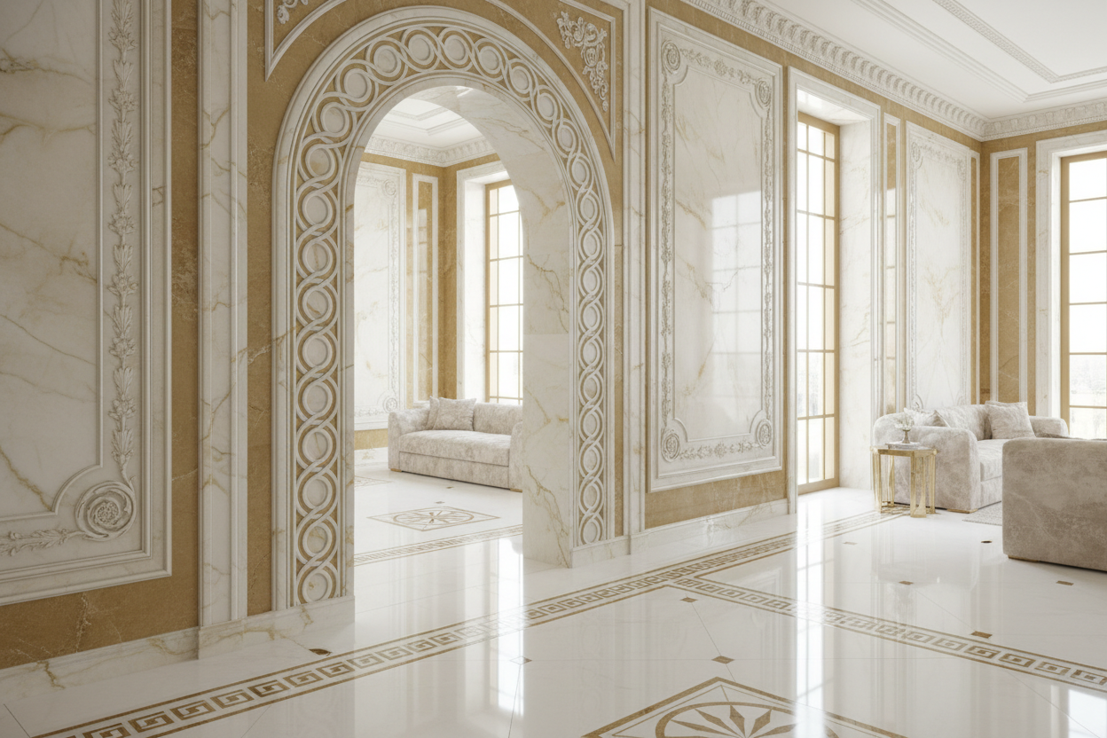 Transform Your Interiors with Stunning Marble Border Designs – Wallpics