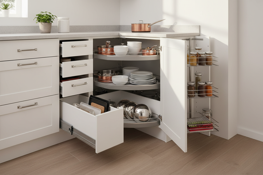 Transform Your Kitchen Corners: Stylish Cabinet Storage Ideas