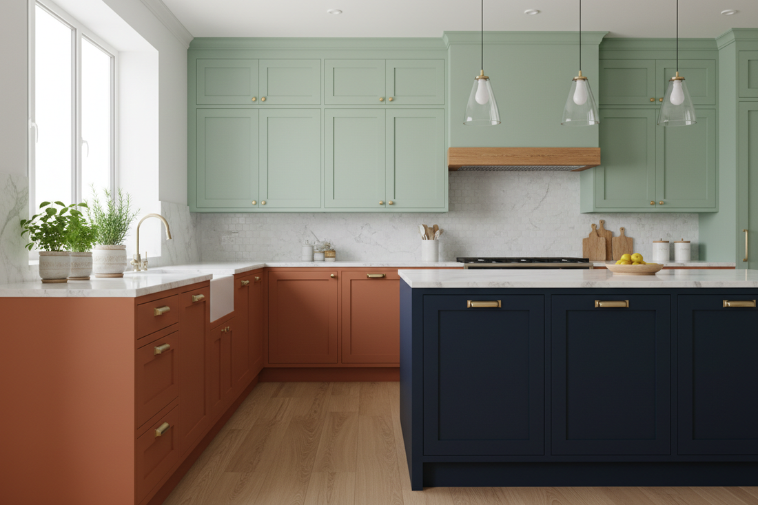 Transform Your Kitchen Cupboards with Creative Colour Combos