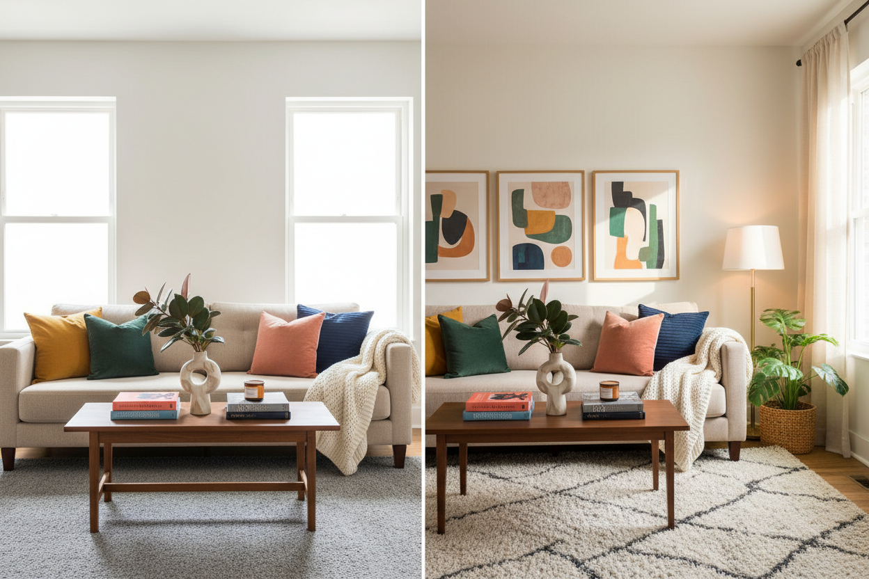 Transform Your Living Room in Minutes: 10 Ideas to Beat Bland Decor ...