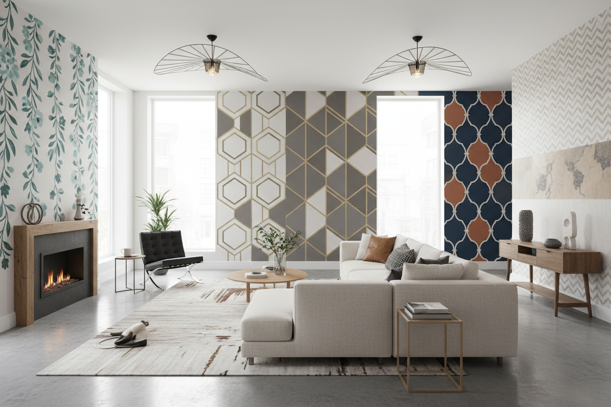 Transform Your Living Room Instantly with These 5 Wall Stencil Ideas ...