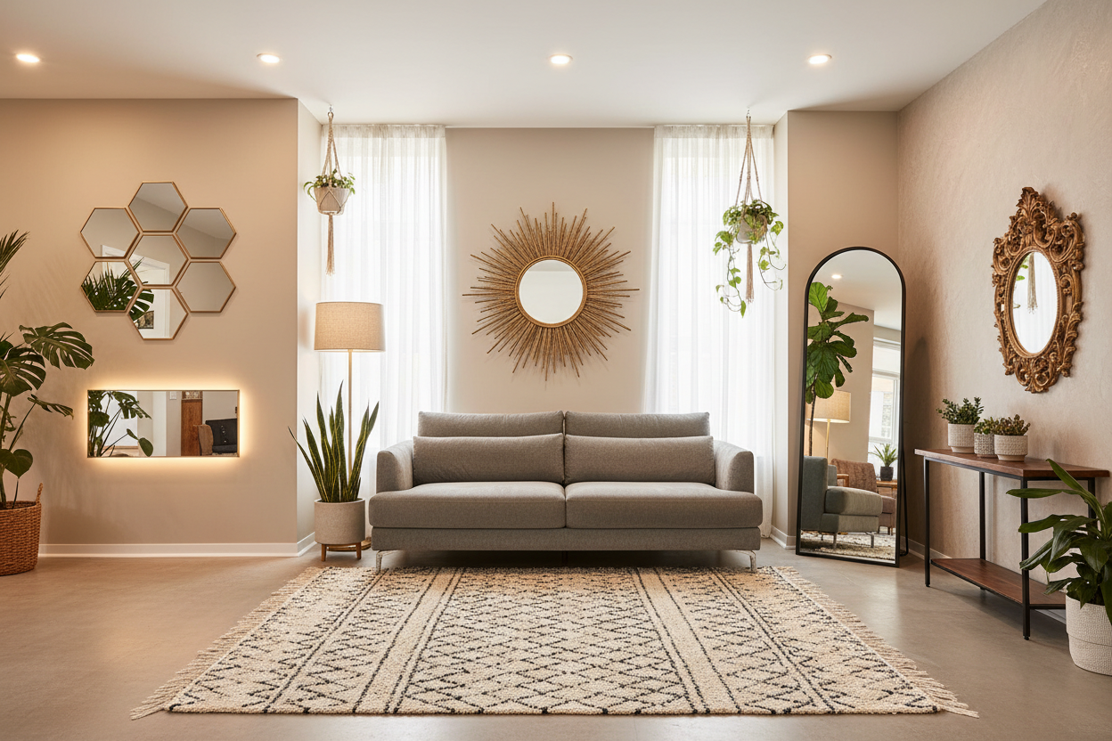 Transform Your Living Room with These 5 Must-Try Mirror Designs – Wallpics