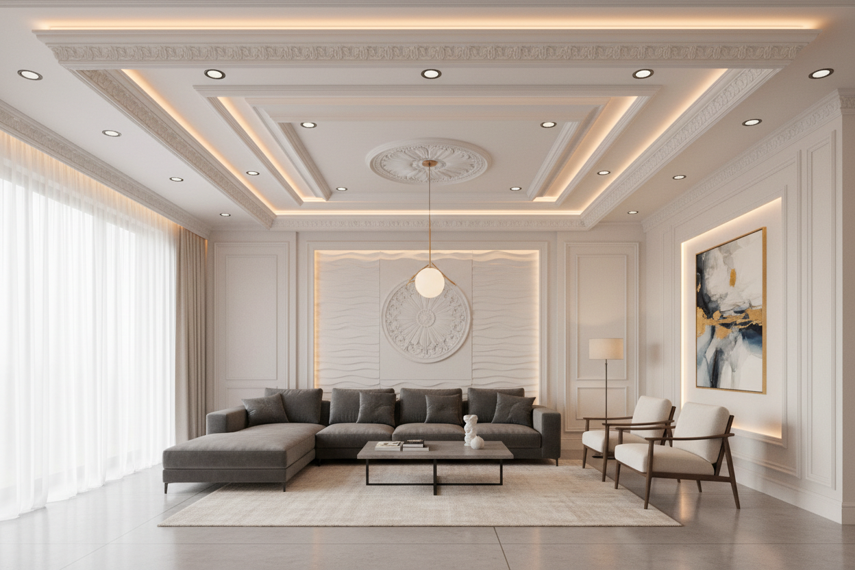 Transform Your Living Room with Stunning Wall Panel Designs – Wallpics