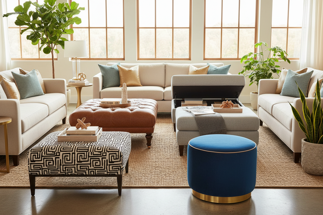 Transform Your Living Space with These Ottoman Coffee Table Styles