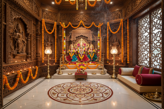 Transform Your Pooja Room into a Calm and Luxurious Sanctuary