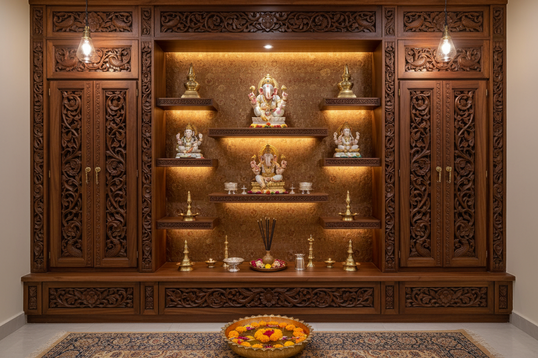 Transform Your Pooja Room with These Elegant Wall Unit Designs