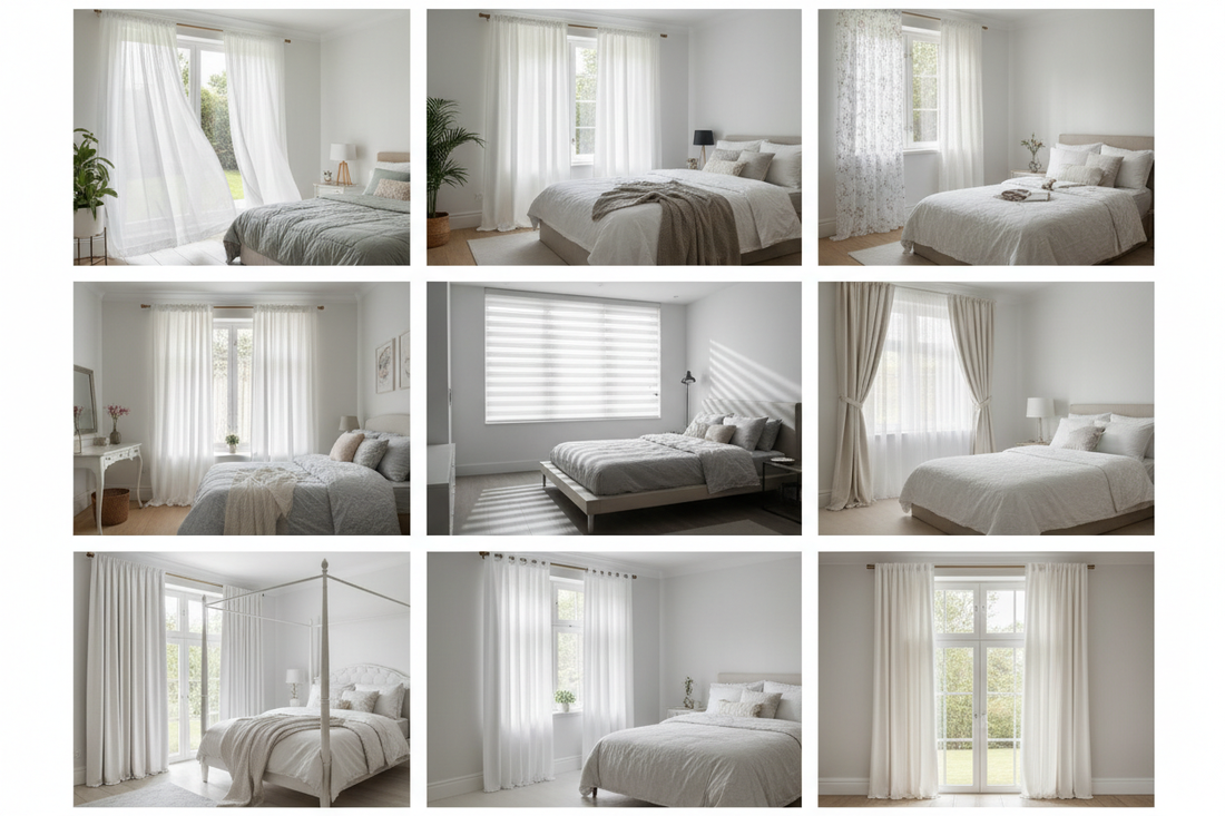 Transform Your Room with These 9 White Bedroom Curtain Styles