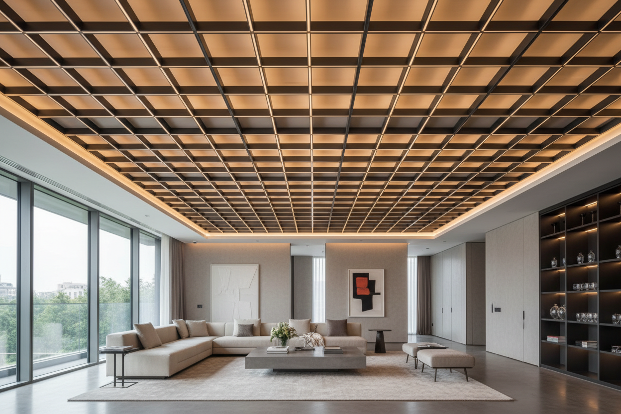 Transform Your Space: 5 Must-See Grid Ceiling Designs – Wallpics