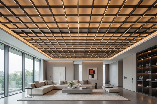 Transform Your Space: 5 Must-See Grid Ceiling Designs