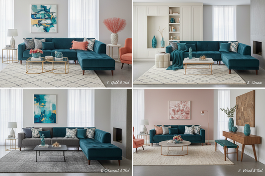 Transform Your Space: 6 Teal Colour Combinations That Redefine Home Elegance