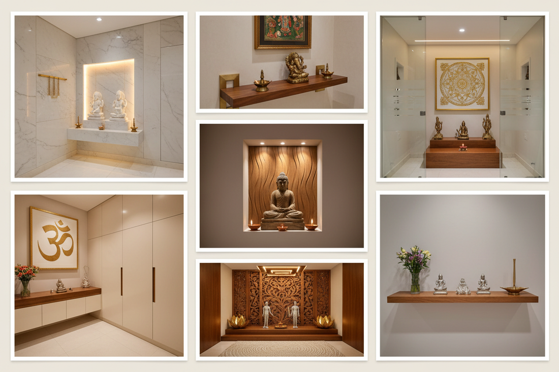 Transform Your Space: 7 Contemporary Pooja Room Designs