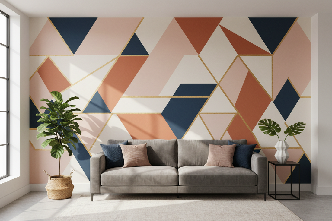 Transform Your Space: Stunning Geometric Wall Painting Ideas to Elevate Your Home