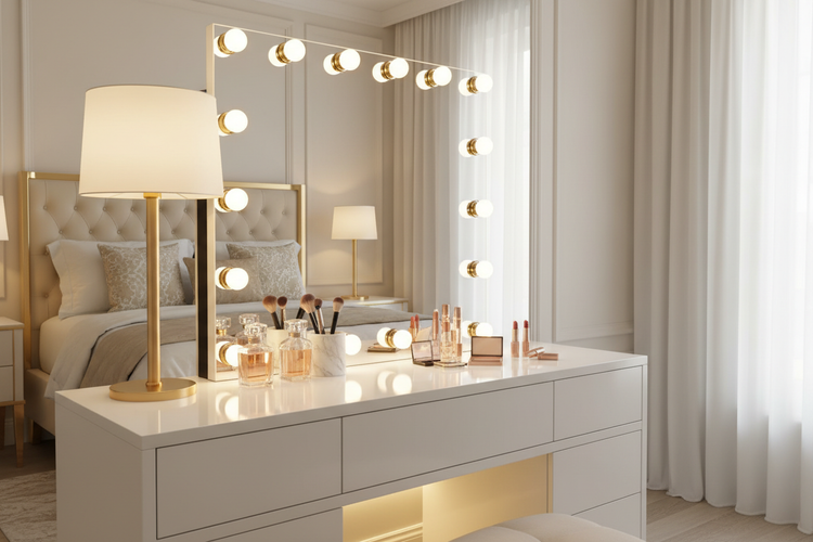 Transform Your Vanity Space with Stunning Dressing Table Lighting Idea ...