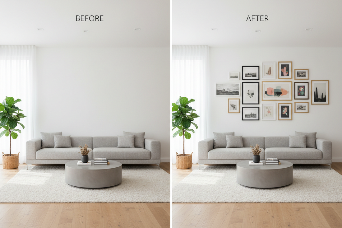 Transforming Big Blank Walls into Stunning Features