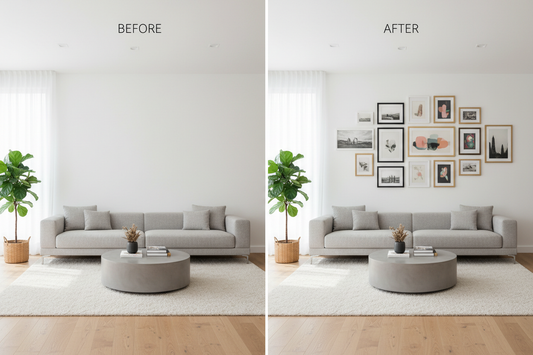 Transforming Big Blank Walls into Stunning Features