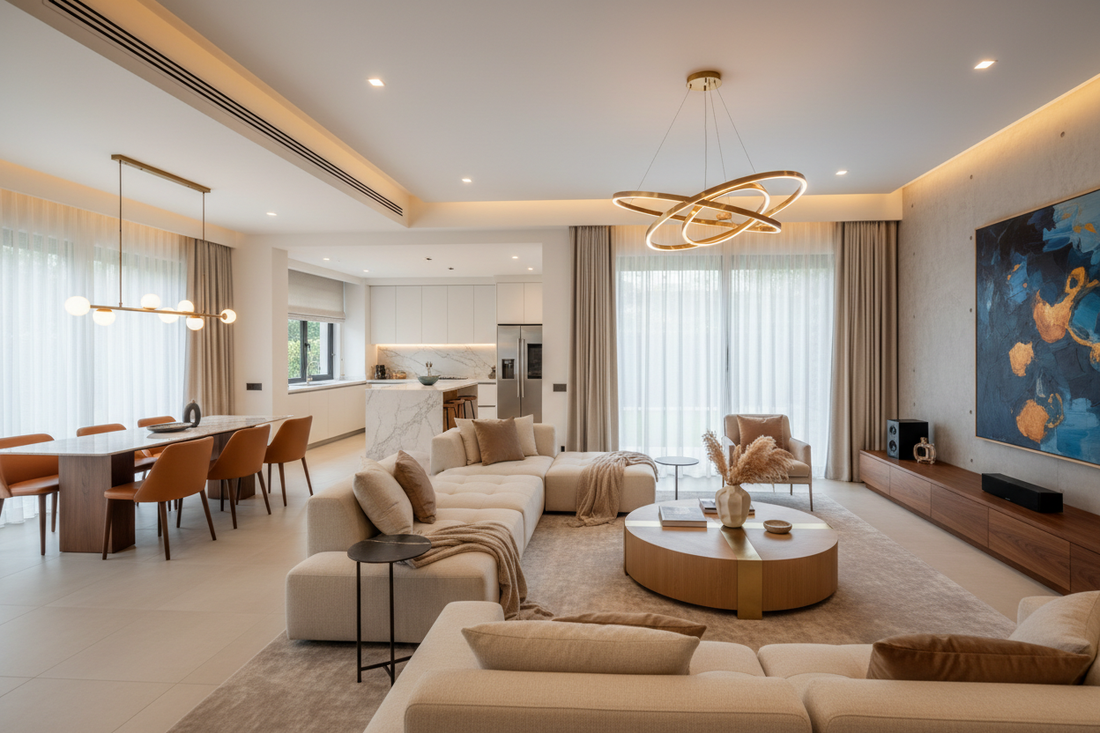 Transforming Dreams Into Reality: A Comprehensive Look at Mohit and Meetika's Stunning 4BHK Home