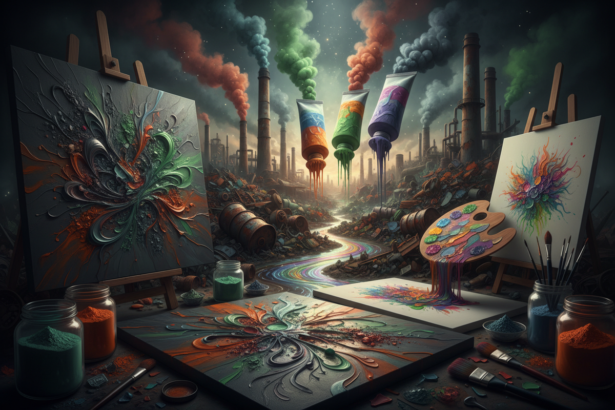 Transforming Pollution into Masterpieces: The Art of Toxic Paint