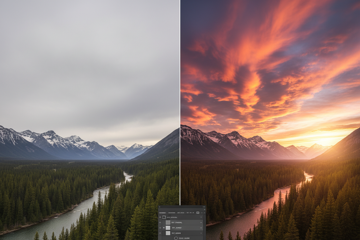Transforming Skies in Your Photographs with Photoshop 2025