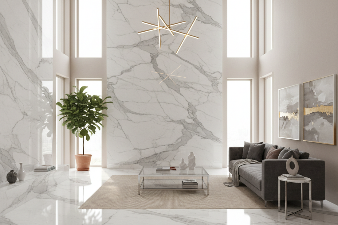 Transforming Spaces: Sophisticated Marble Wall Concepts for Contemporary Living Areas