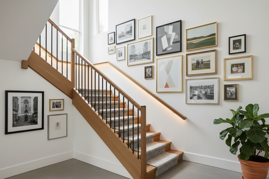 Transforming Staircase Walls into a Canvas of Style