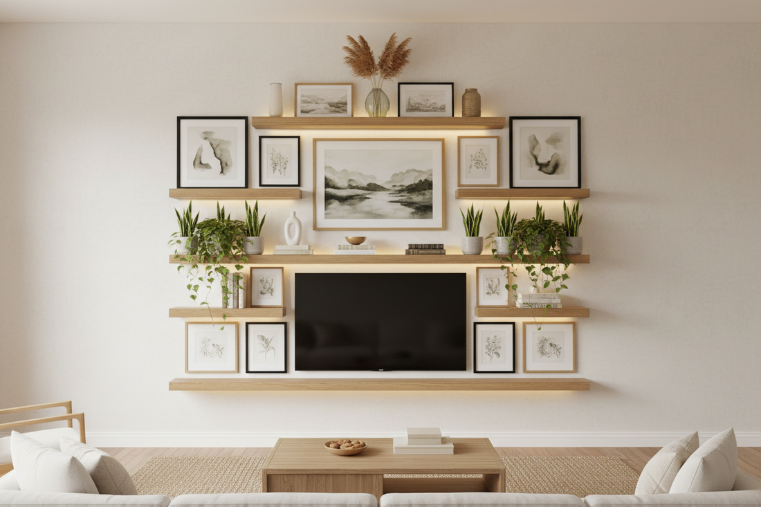 Transforming the Spacfe Above Your TV: Decorative Concepts for Vertical Harmony