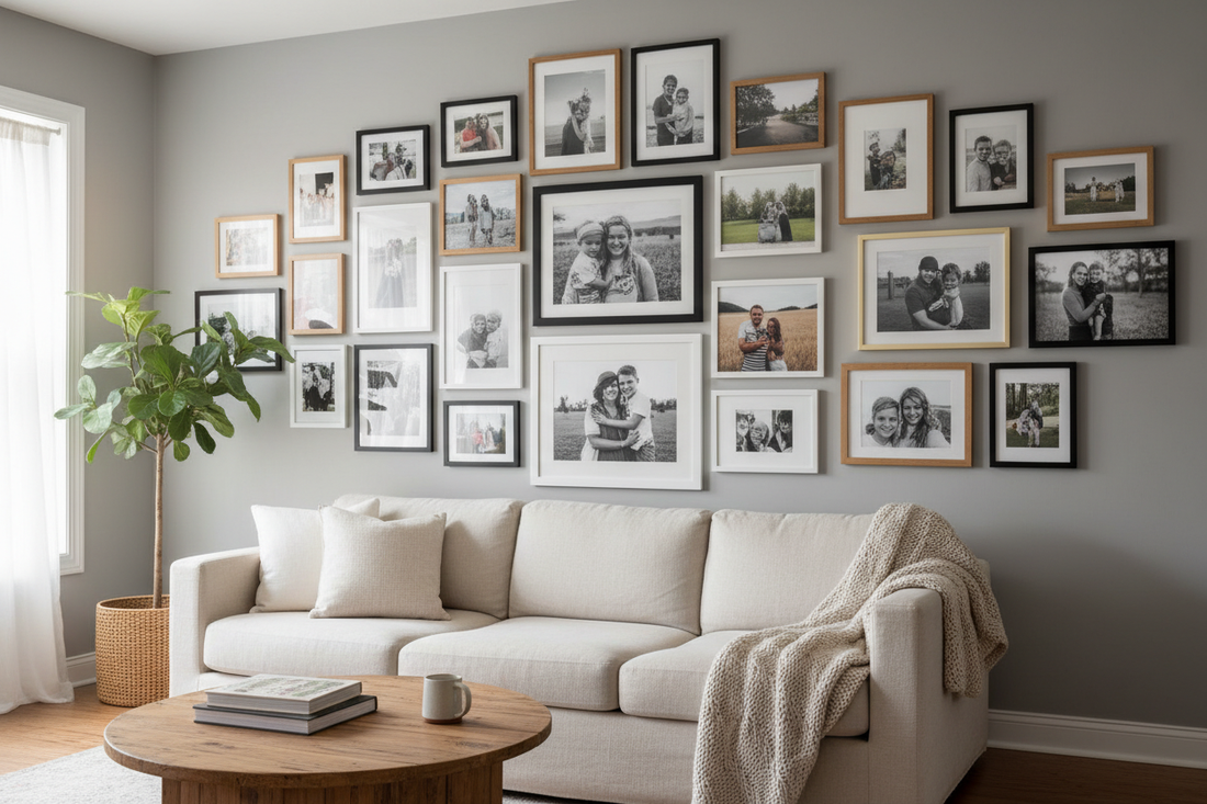 Transforming Walls into Personal Narratives with Photo Collages