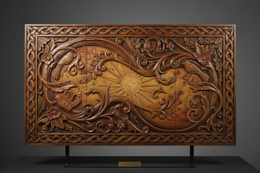 Transforming Wood Panels: The Beautiful Blend of Painting and Carving
