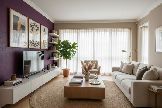 Transforming Your Interior with Elegant Purple Accent Walls