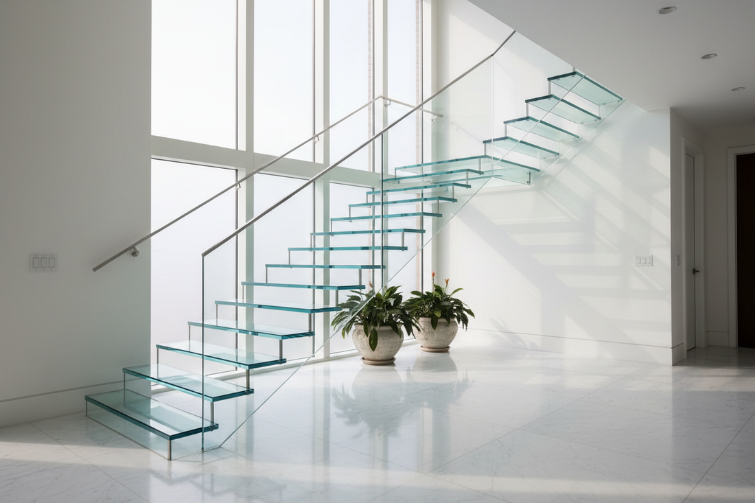 Translucent Elegance: Contemporary Glass Stairway Innovations for Modern Residences