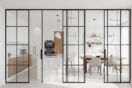 Transparent Trends: Inspiring Kitchen Glass Partition Designs