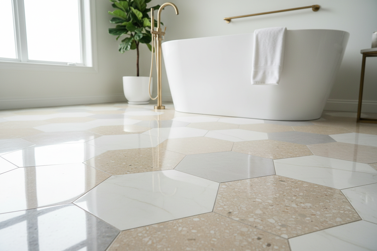 Trendy Bathroom Floor Tiles That Redefine Elegance