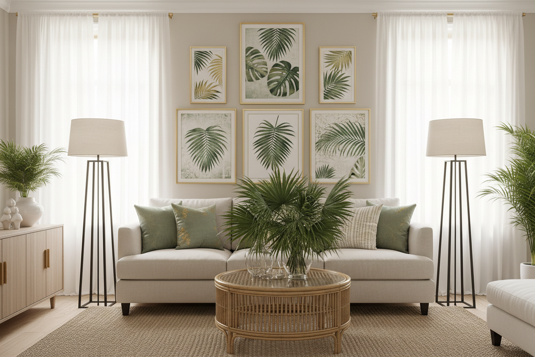 Tropical Elegance: Creative Palm-Inspired Wall Décor for Every Room