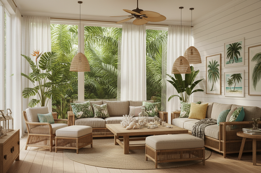 Tropical Paradise Living Room: Creating Your Personal Oasis with Stunning Island-Inspired Interiors