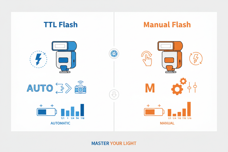TTL Flash vs Manual Flash: Complete Beginner’s Guide to Understanding ...