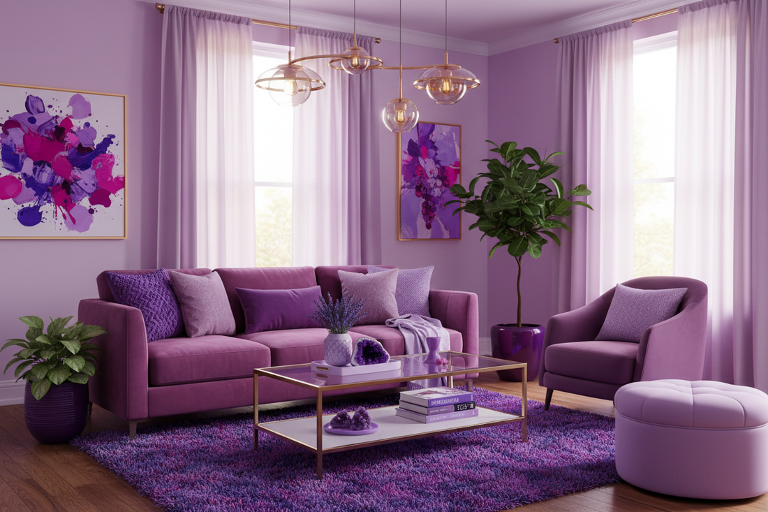 Turn Your Living Room Purple for Fun & Berry Good Vibes