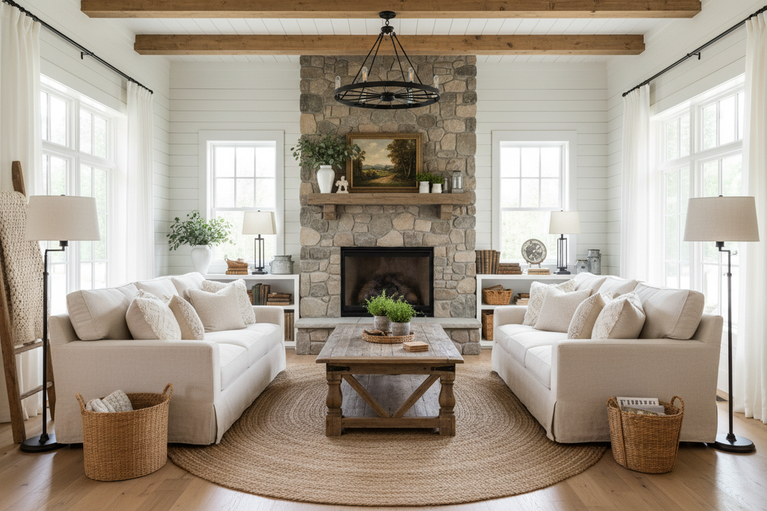 Ultimate Farmhouse Living Room Makeover: Embrace Comfort and Rustic Elegance