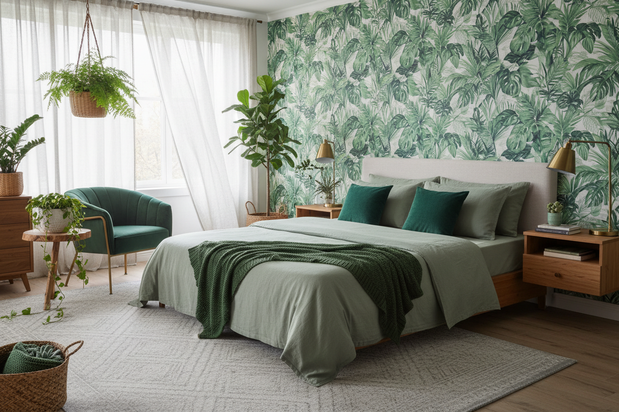 Ultimate Guide to Green Bedroom Designs and Décor Trends – Wallpics