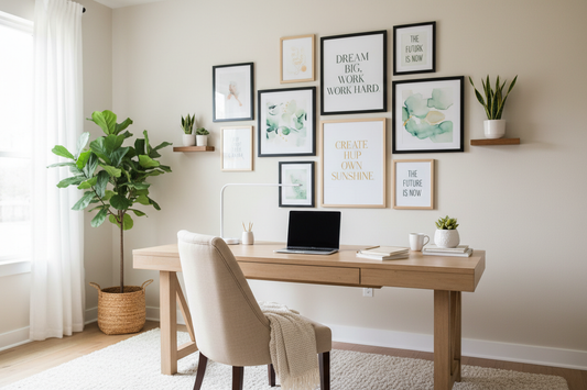 Ultimate Guide to Home Office Decor with Motivational Wall Art