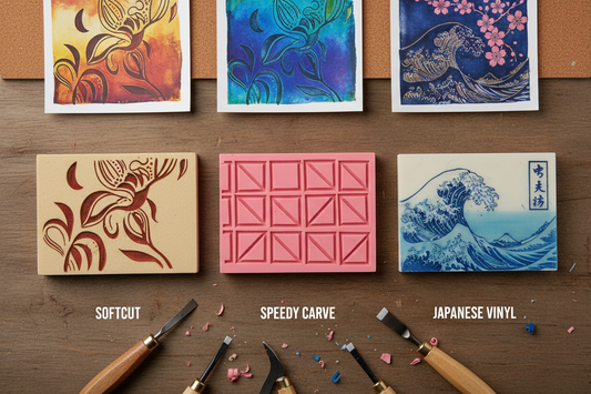 Ultimate Guide to Linocut Printing: Softcut, Speedy Carve vs Japanese Vinyl Explained