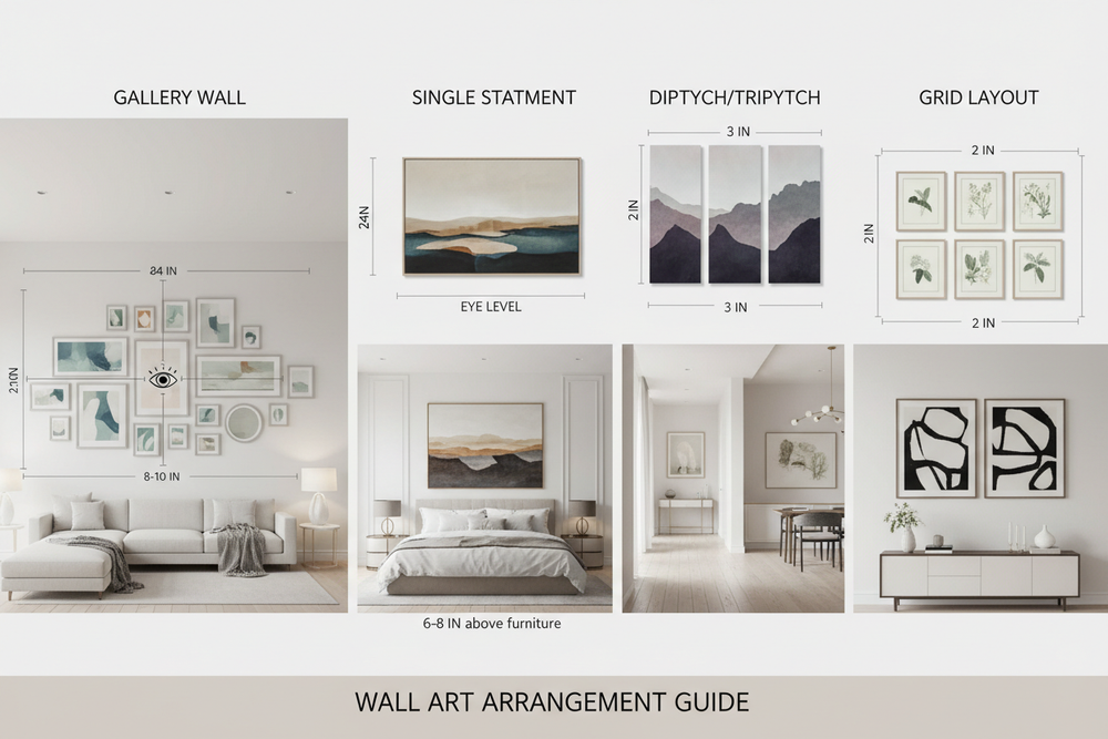 Ultimate Wall Art Size and Arrangement Guide for Stunning Interiors ...