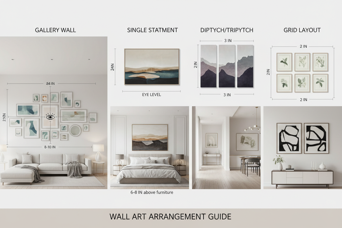 Ultimate Wall Art Size and Arrangement Guide for Stunning Interiors