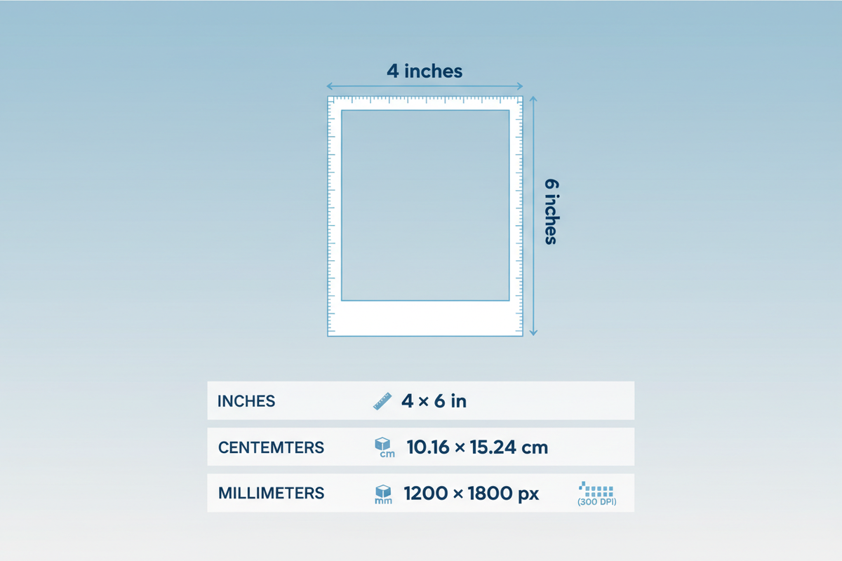Understanding the 4×6 Photo Measurements and Conversions
