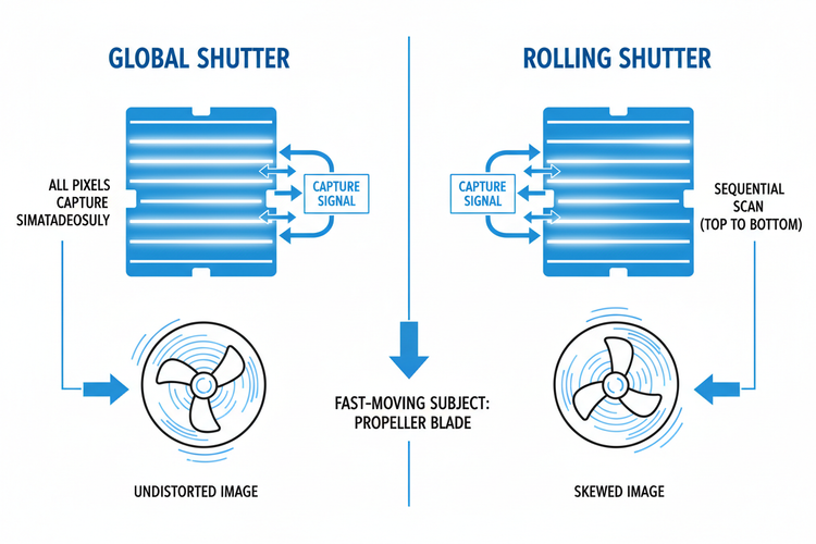 Global Shutter Rows Understanding the Difference Between Global Shutter and Rolling Shutte ...