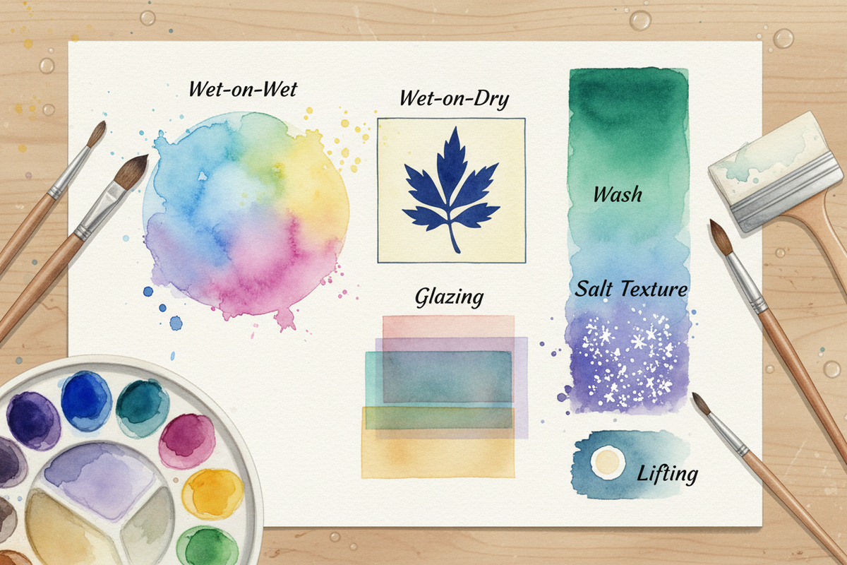 Understanding Watercolour Painting: Key Terms and Techniques Explained