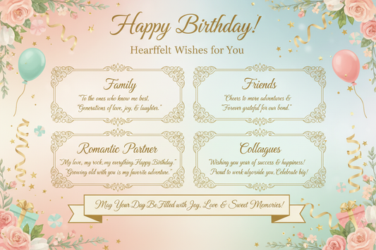 Unique Birthday Quotes and Messages for Every Relationship