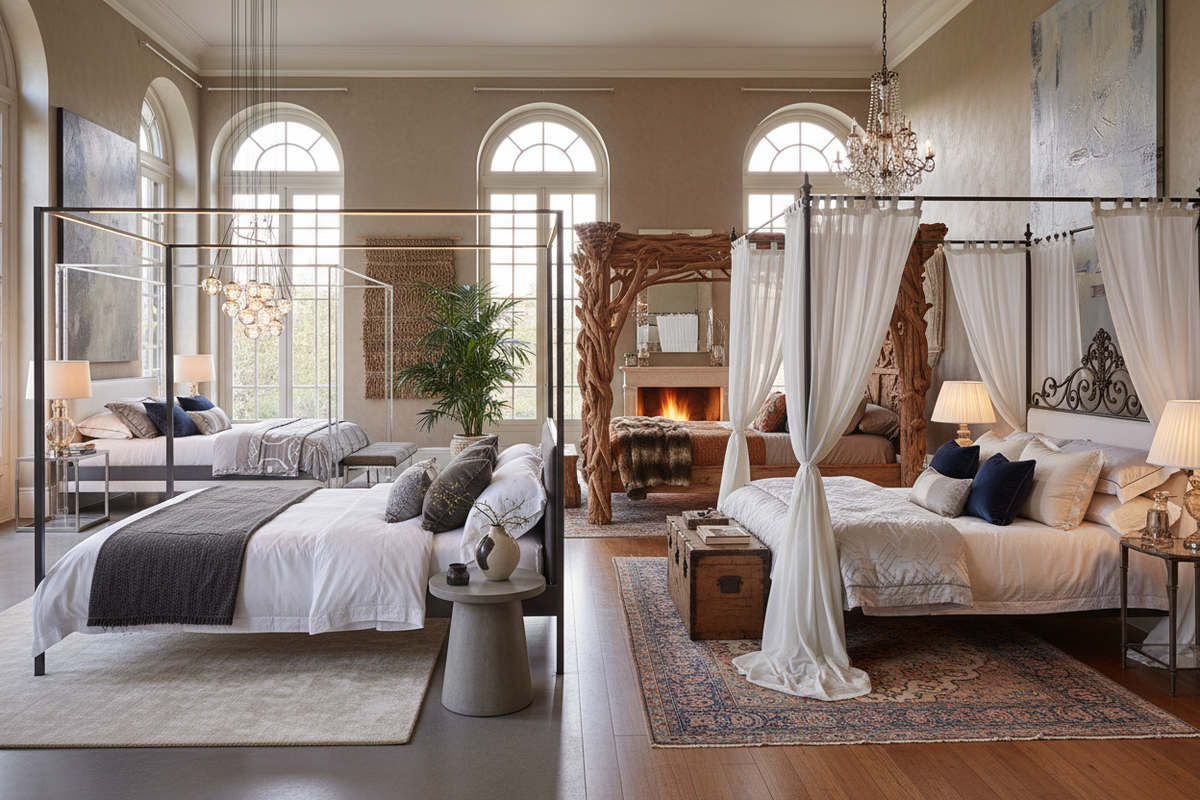 Unique Four-Poster Bed Styles to Upgrade Your Bedroom Look