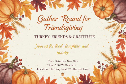 Unique Friendsgiving Invitation Wording Ideas