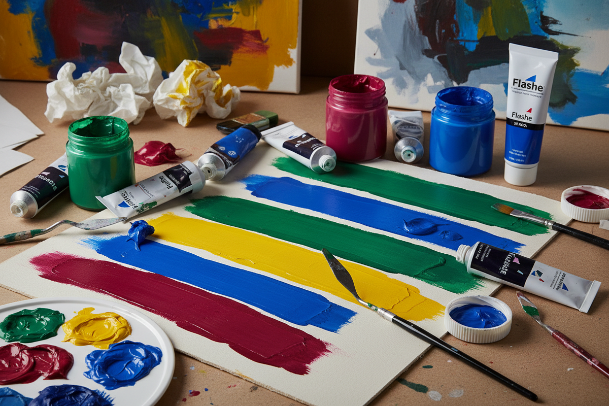 Unleash Your Creativity with Flashe Paints’ Intense and Opaque Finish